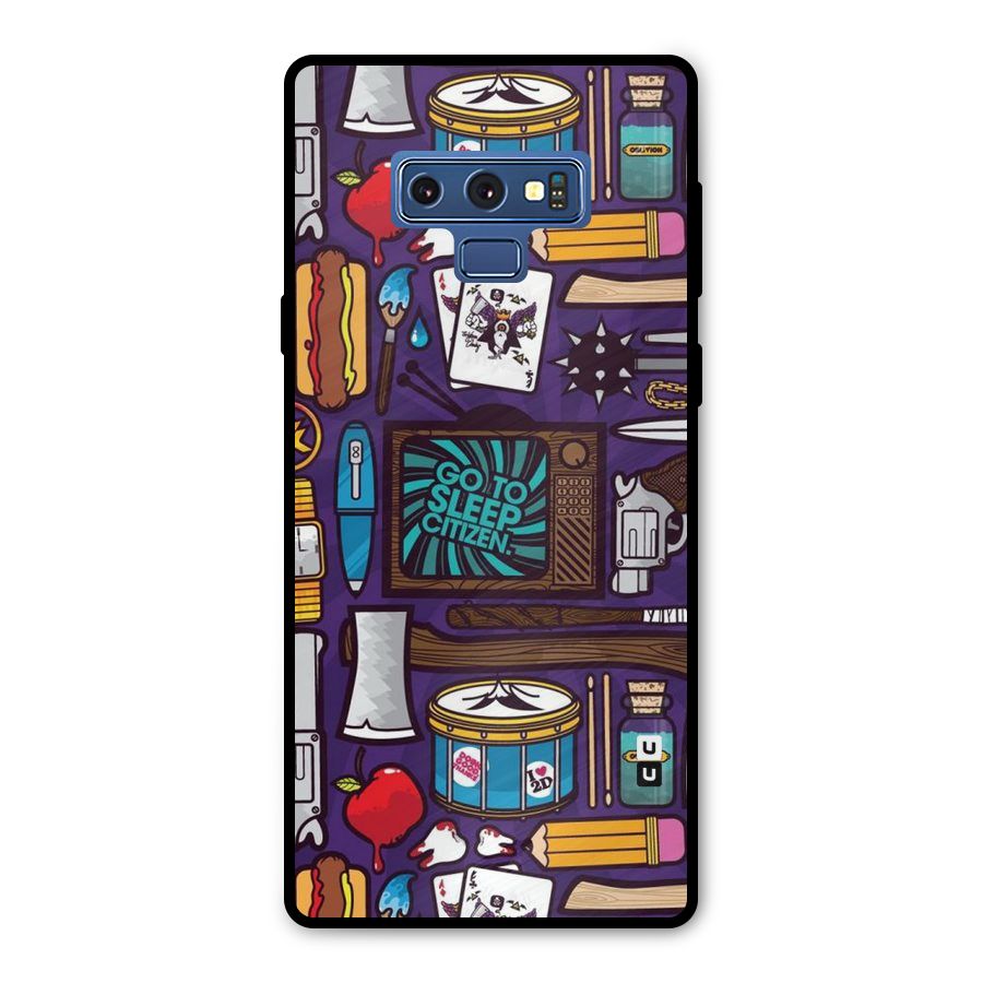 Go To Sleep Metal Back Case for Galaxy Note 9