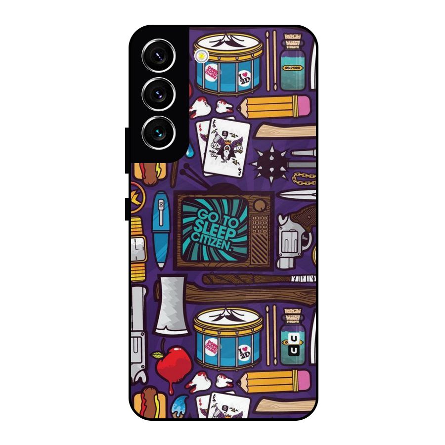 Go To Sleep Metal Back Case for Galaxy S22 5G