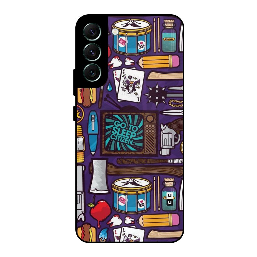 Go To Sleep Metal Back Case for Galaxy S22 Plus 5G