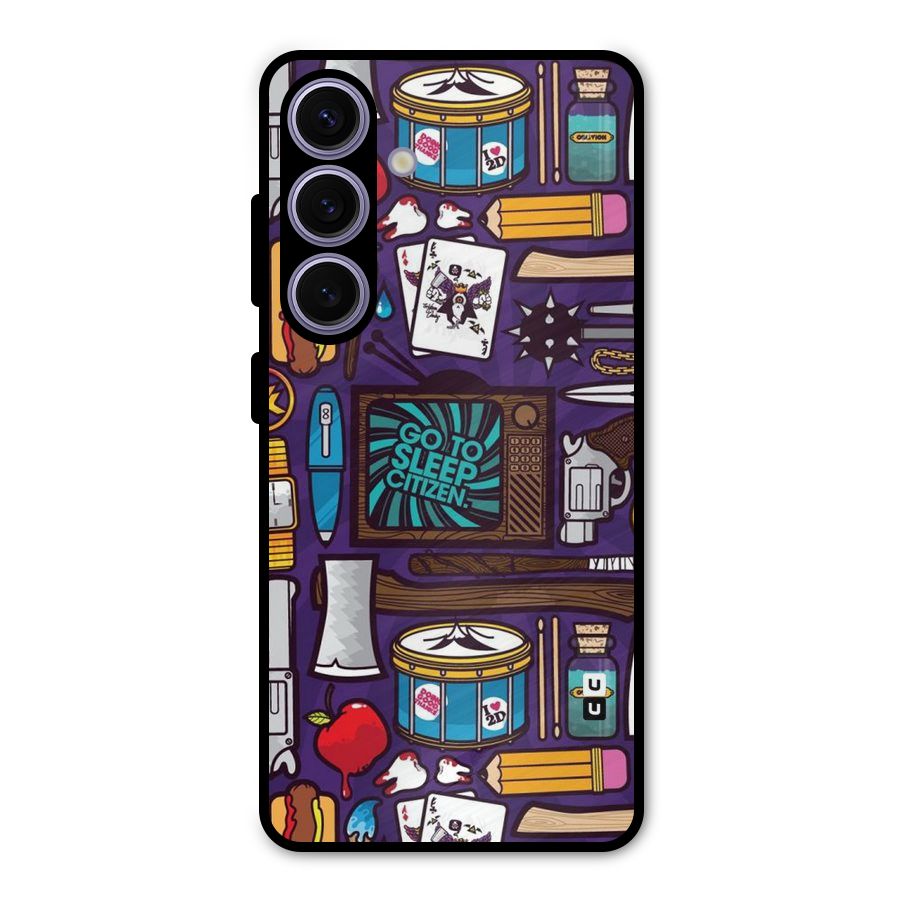 Go To Sleep Metal Back Case for Galaxy S24