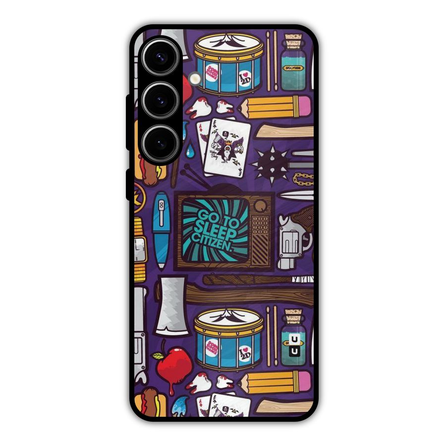 Go To Sleep Metal Back Case for Galaxy S24 Plus