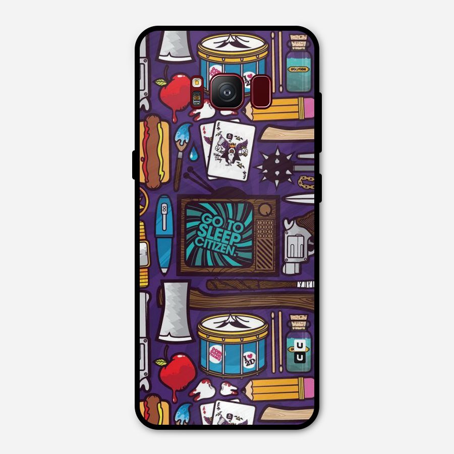 Go To Sleep Metal Back Case for Galaxy S8