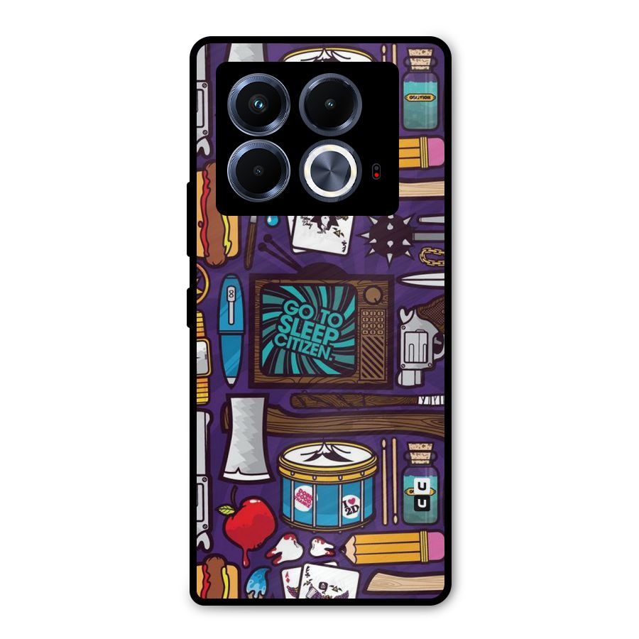 Go To Sleep Metal Back Case for Infinix Note 40 5G