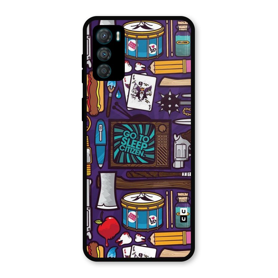 Go To Sleep Metal Back Case for Moto G42
