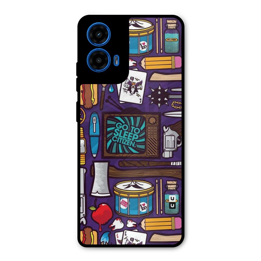 Go To Sleep Metal Back Case for Moto G45