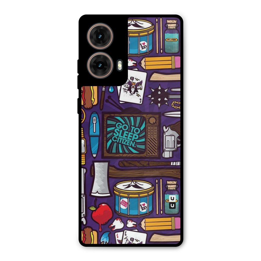 Go To Sleep Metal Back Case for Moto G85