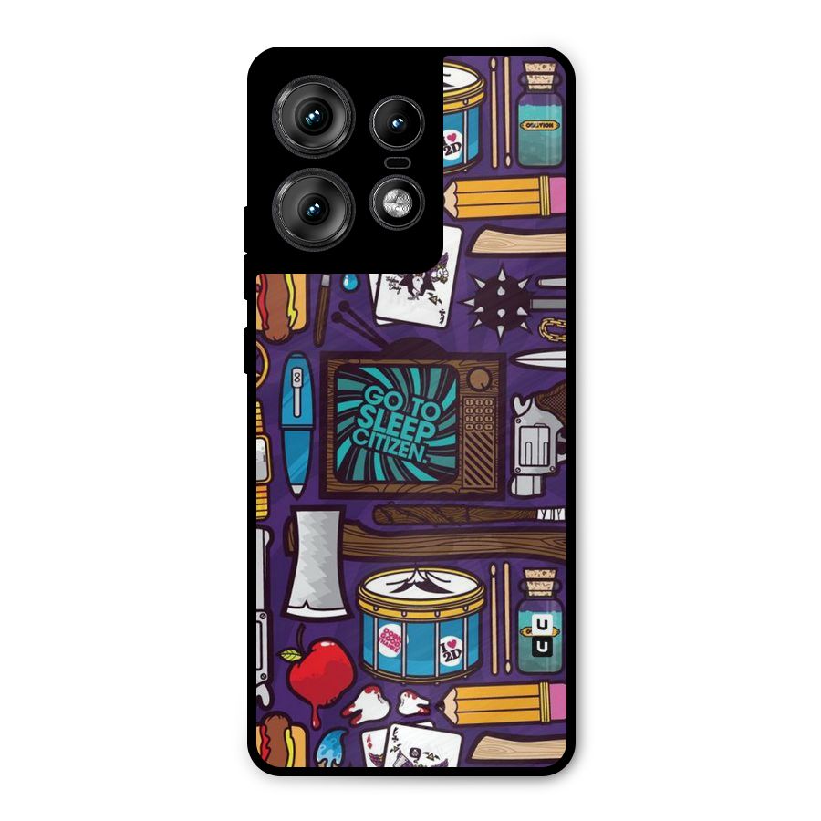 Go To Sleep Metal Back Case for Motorola Edge 50 Pro