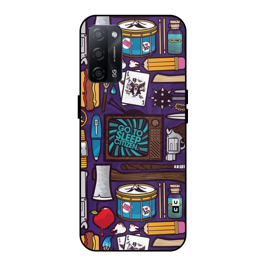 Go To Sleep Metal Back Case for Oppo A53s 5G