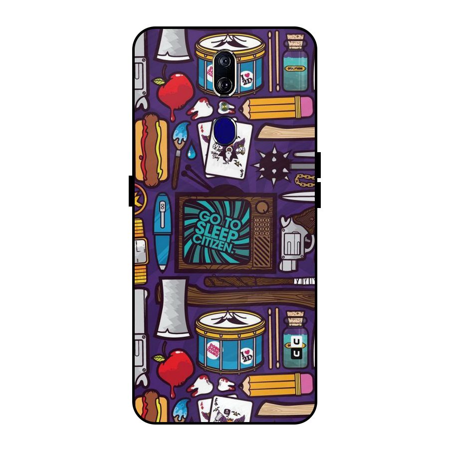 Go To Sleep Metal Back Case for Oppo F11