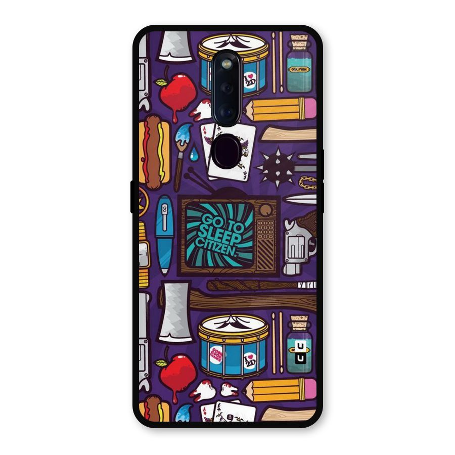 Go To Sleep Metal Back Case for Oppo F11 Pro
