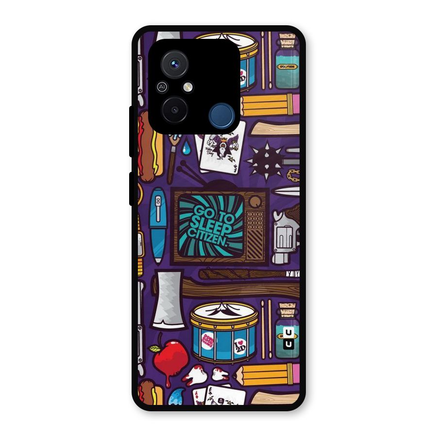 Go To Sleep Metal Back Case for Poco C55
