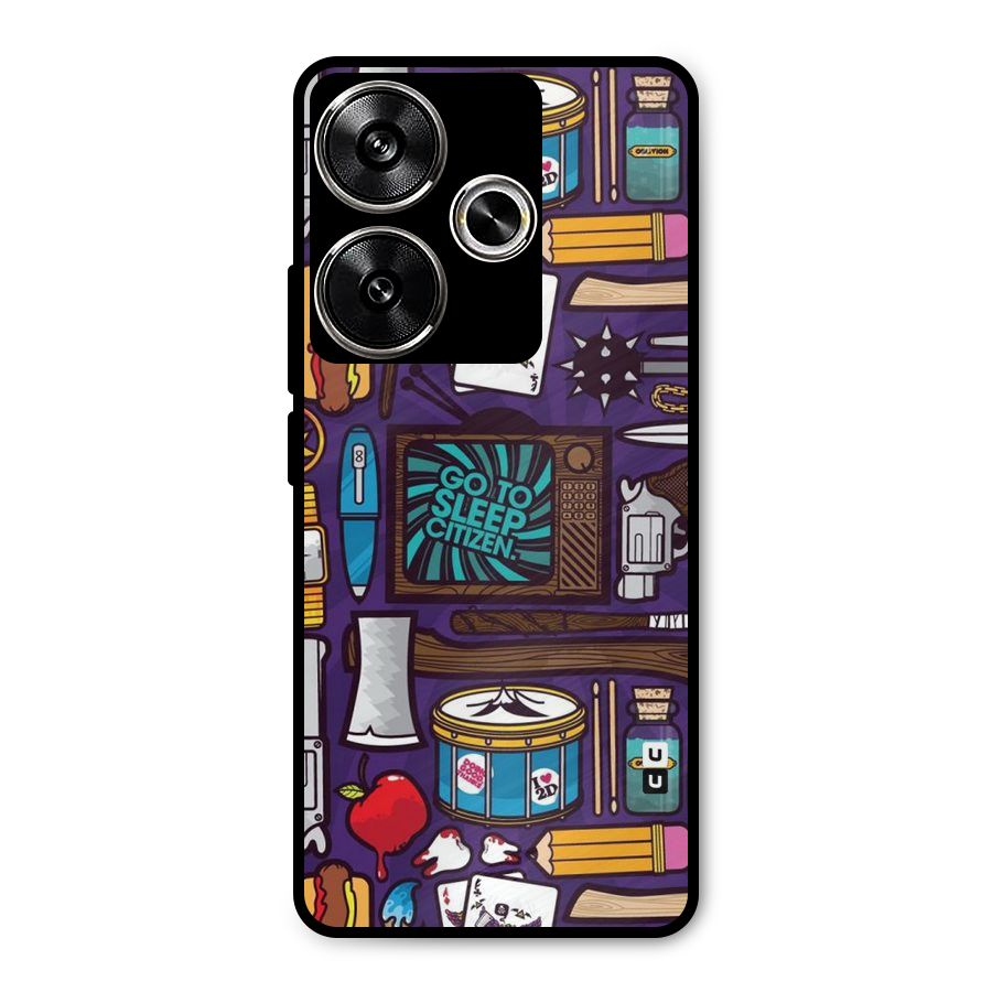 Go To Sleep Metal Back Case for Poco F6