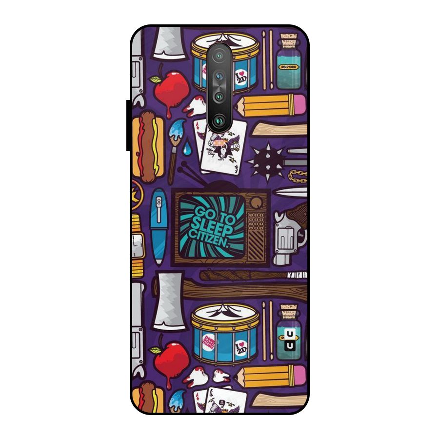 Go To Sleep Metal Back Case for Poco X2