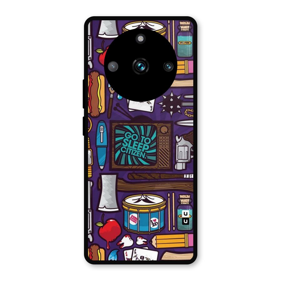 Go To Sleep Metal Back Case for Realme 11 Pro