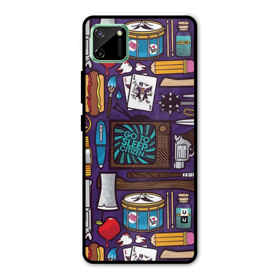 Go To Sleep Metal Back Case for Realme C11