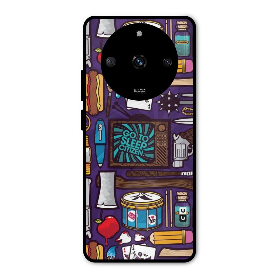 Go To Sleep Metal Back Case for Realme Narzo 60 5G