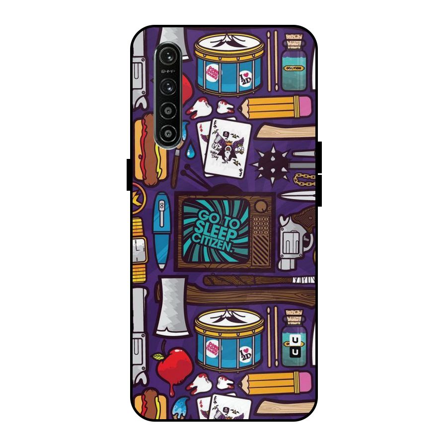 Go To Sleep Metal Back Case for Realme XT