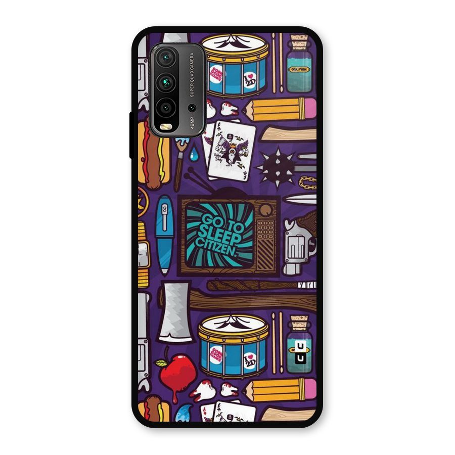 Go To Sleep Metal Back Case for Redmi 9 Power
