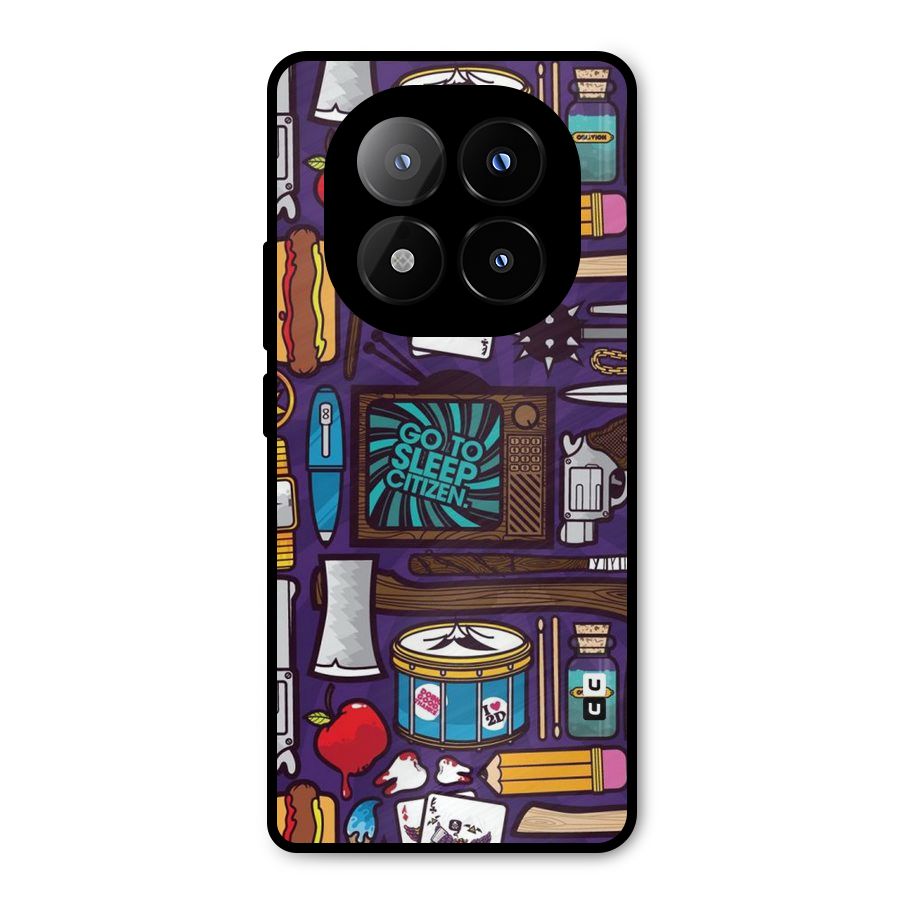 Go To Sleep Metal Back Case for Redmi Note 14 Pro Plus 5G
