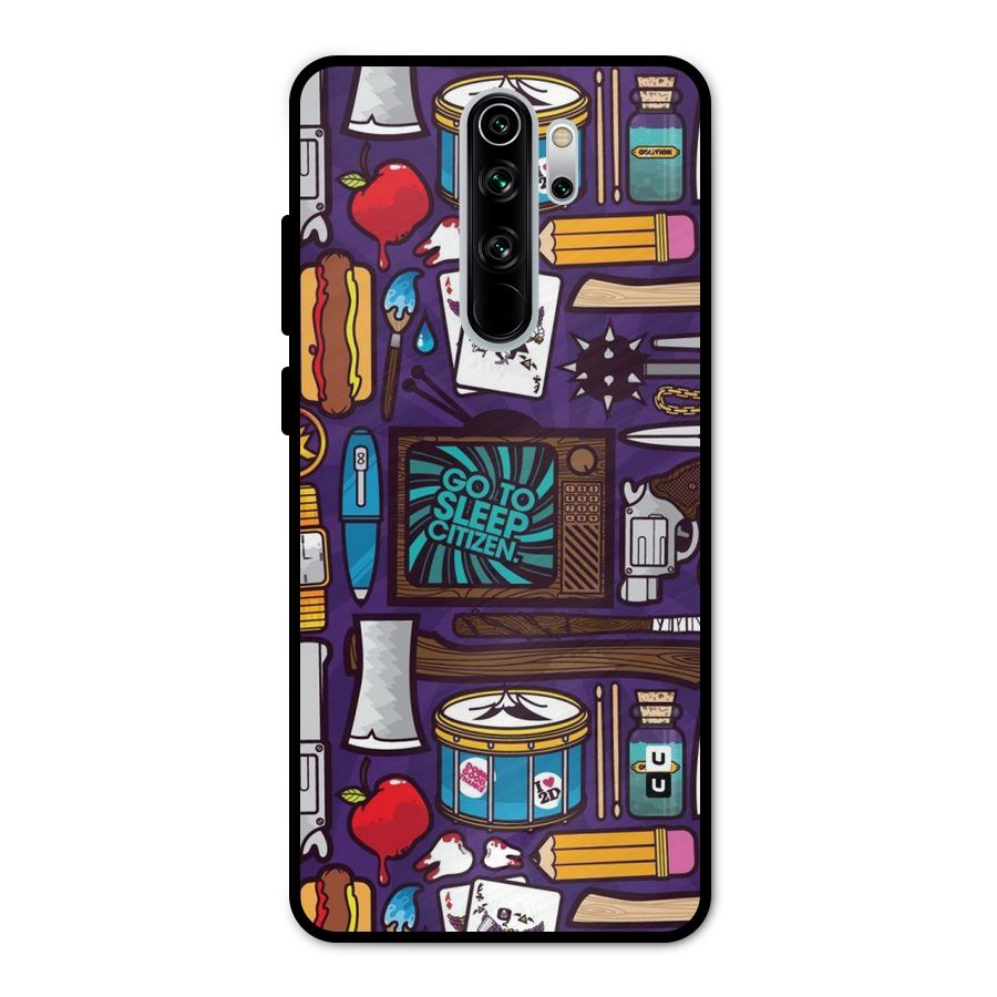 Go To Sleep Metal Back Case for Redmi Note 8 Pro