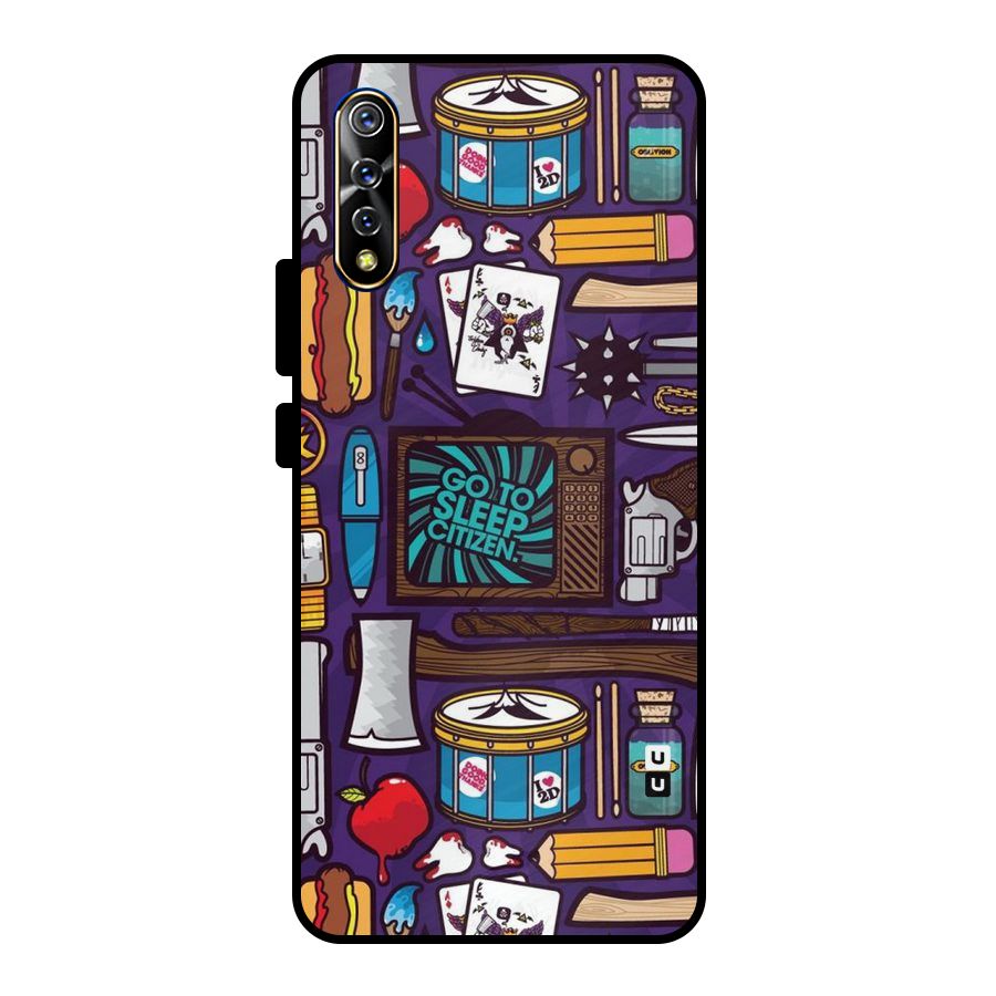Go To Sleep Metal Back Case for Vivo S1
