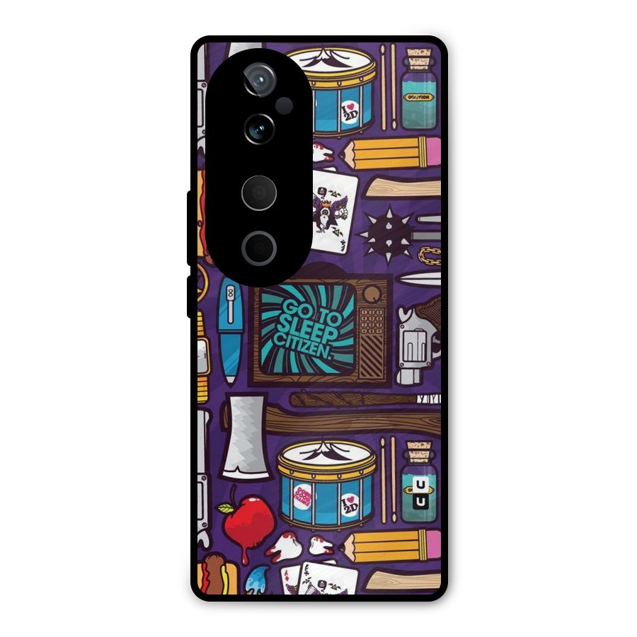 Go To Sleep Metal Back Case for Vivo T3 Ultra