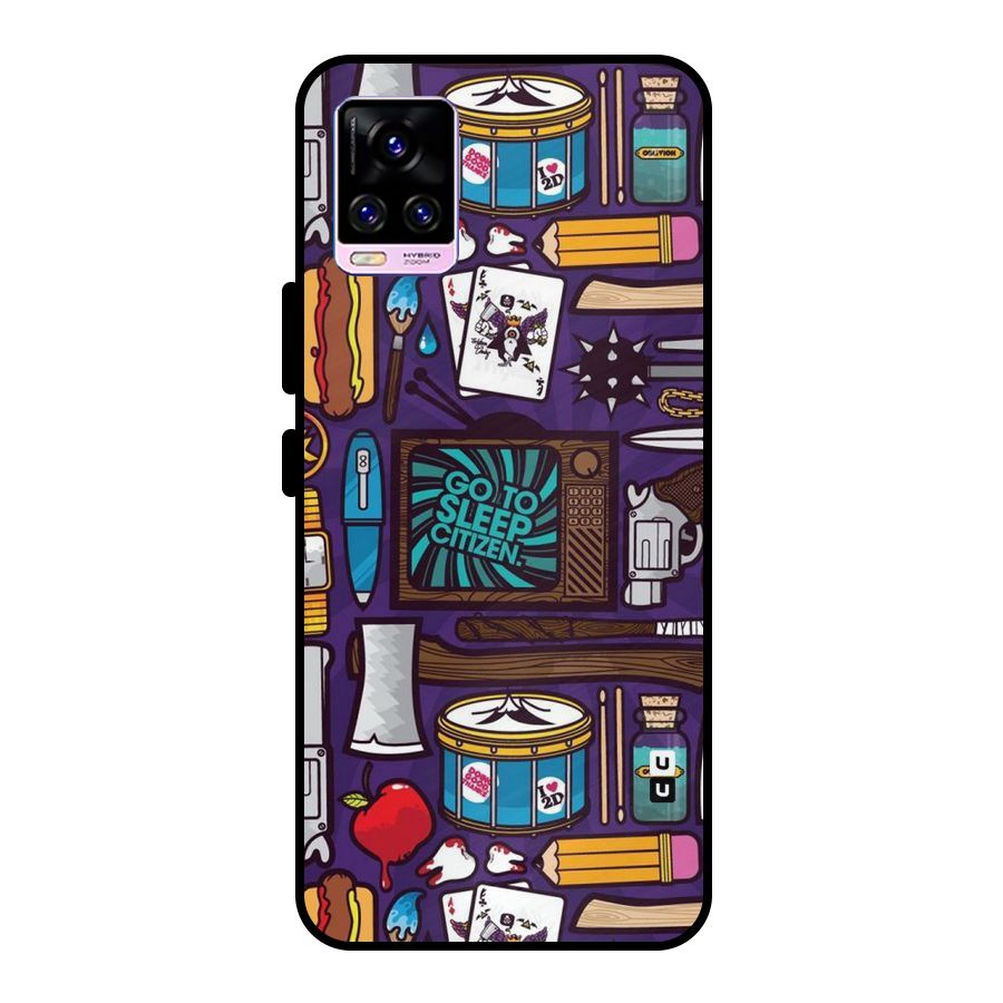 Go To Sleep Metal Back Case for Vivo V20 Pro