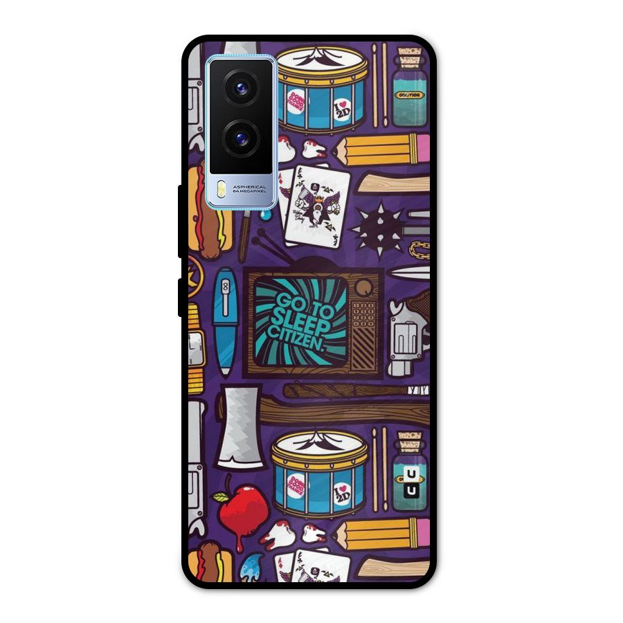 Go To Sleep Metal Back Case for Vivo V21e 5G
