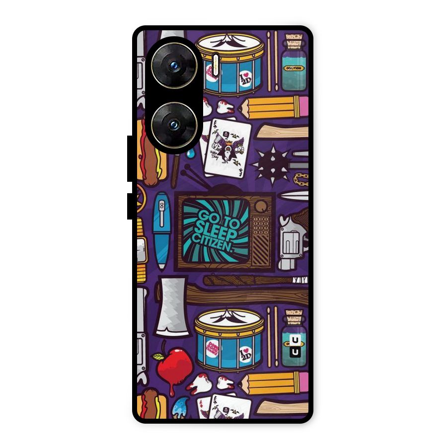 Go To Sleep Metal Back Case for Vivo V29e
