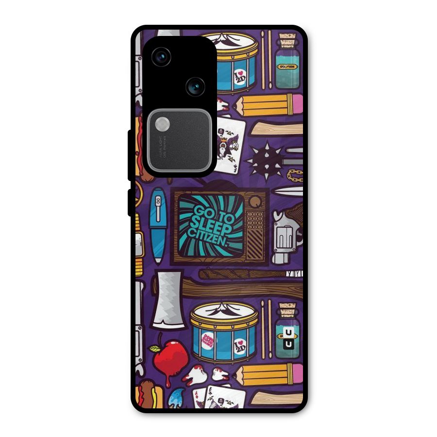 Go To Sleep Metal Back Case for Vivo V30