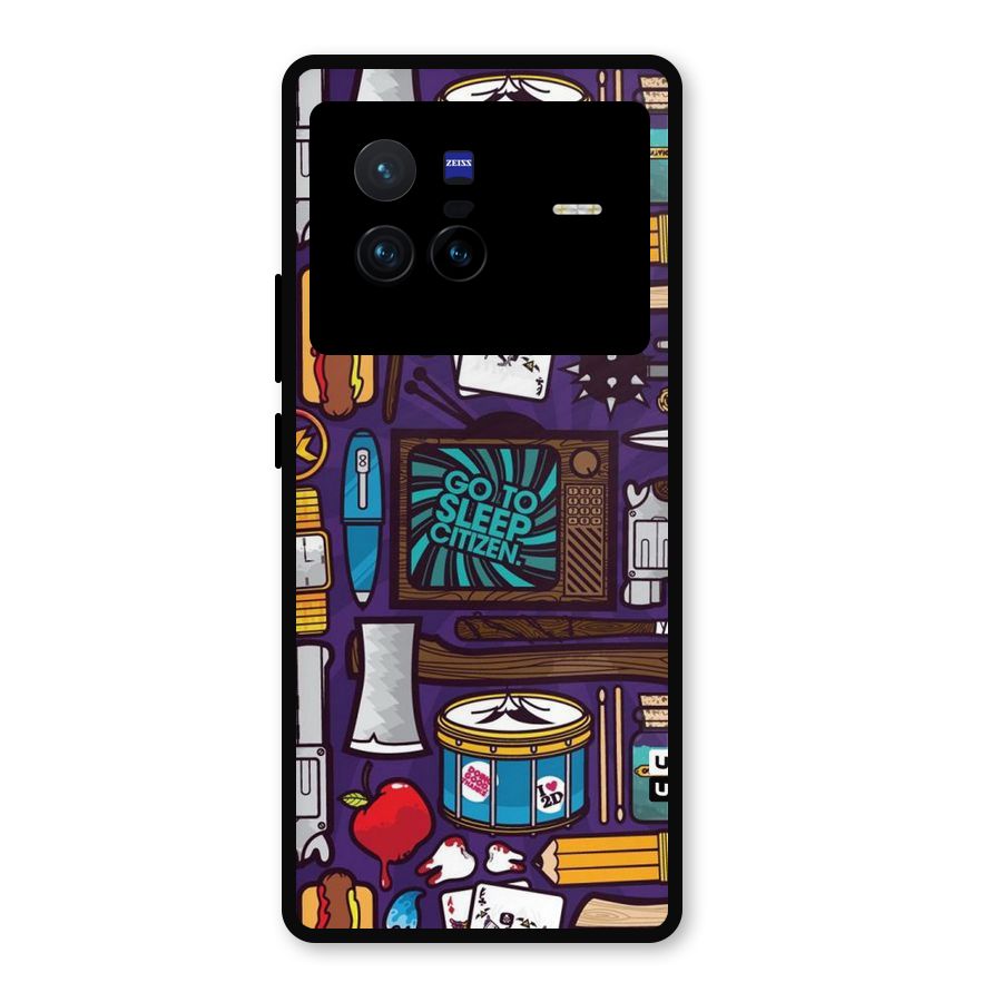 Go To Sleep Metal Back Case for Vivo X80