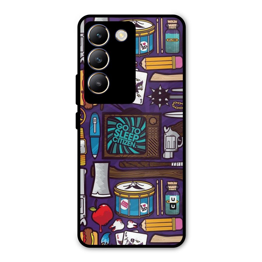 Go To Sleep Metal Back Case for Vivo Y200e