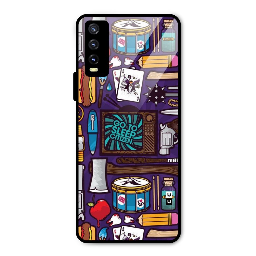 Go To Sleep Metal Back Case for Vivo Y20g