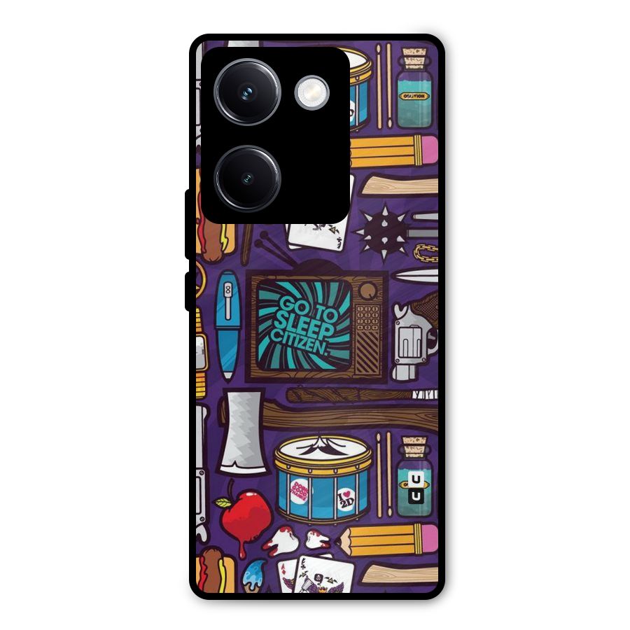 Go To Sleep Metal Back Case for Vivo Y300 Plus