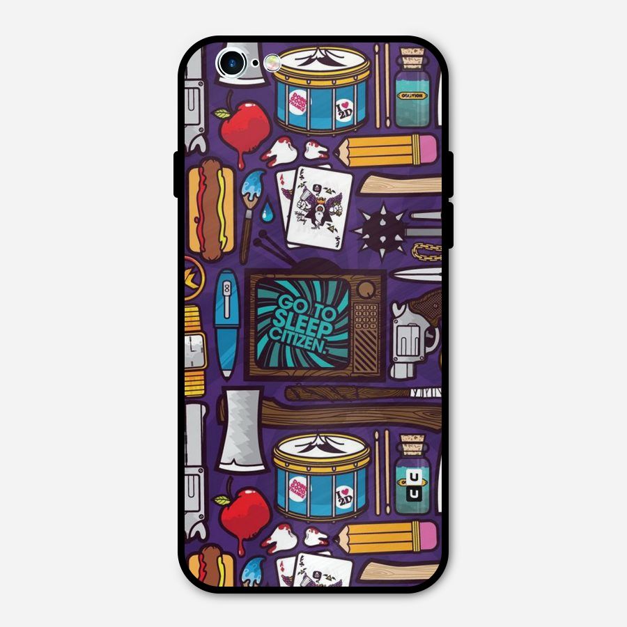 Go To Sleep Metal Back Case for iPhone 6 6s