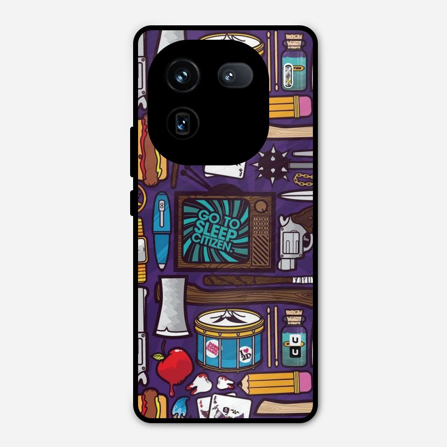 Go To Sleep Metal Back Case for iQOO 12
