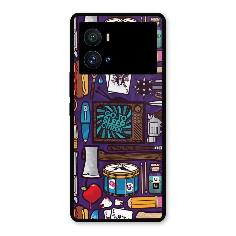Go To Sleep Metal Back Case for iQOO 9 Pro