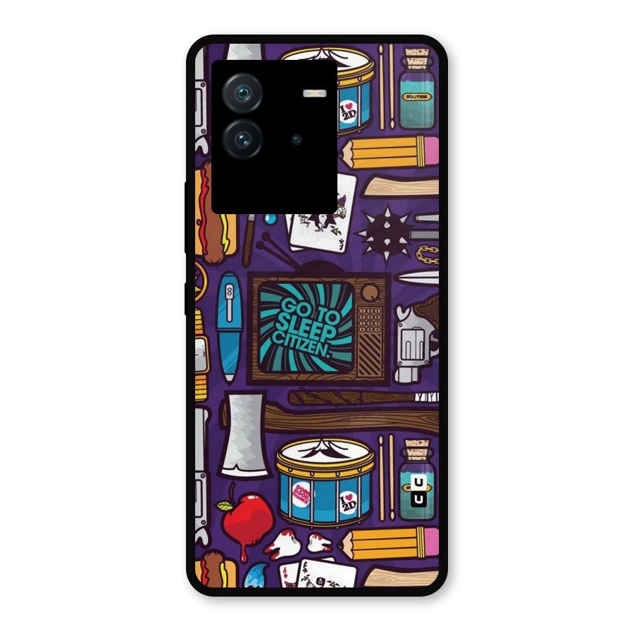 Go To Sleep Metal Back Case for iQOO Neo 6 5G