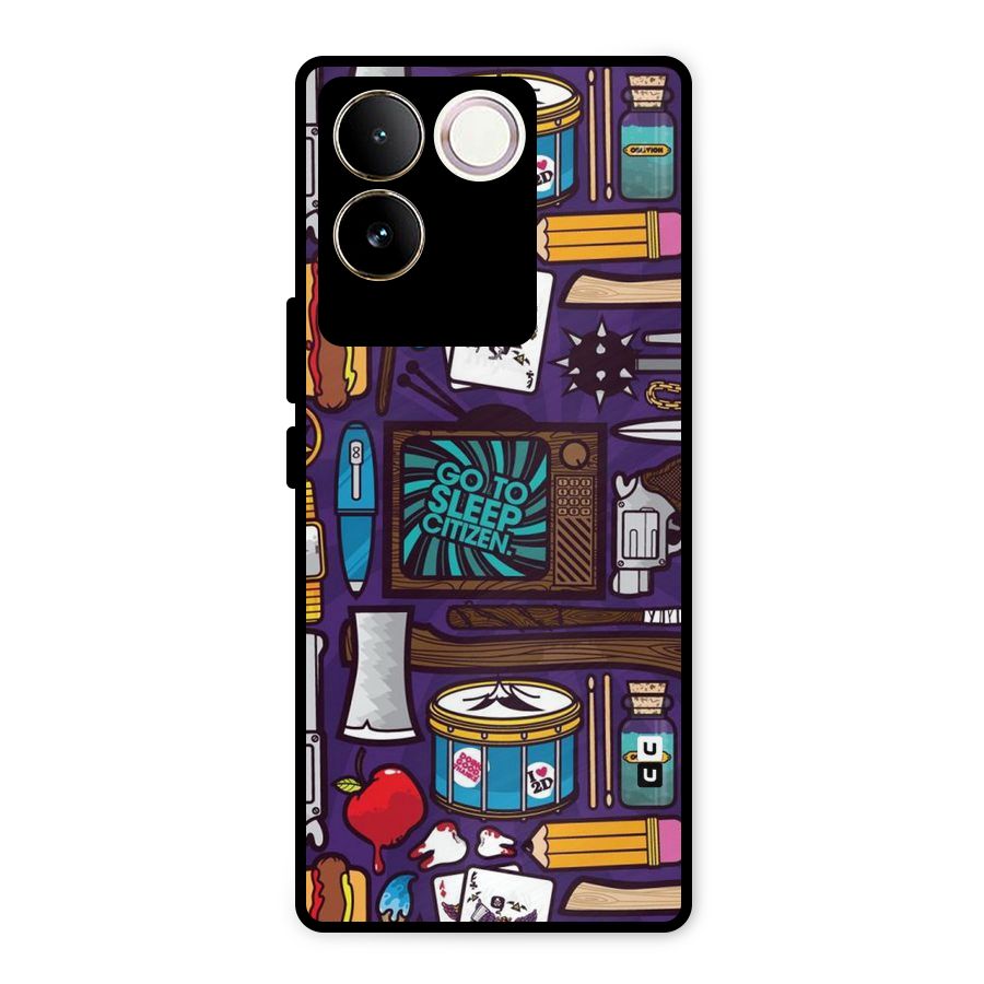 Go To Sleep Metal Back Case for iQOO Z7 Pro