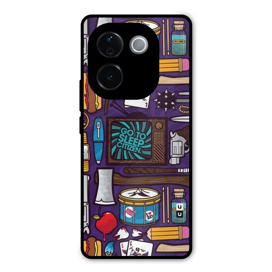 Go To Sleep Metal Back Case for iQOO Z9s Pro