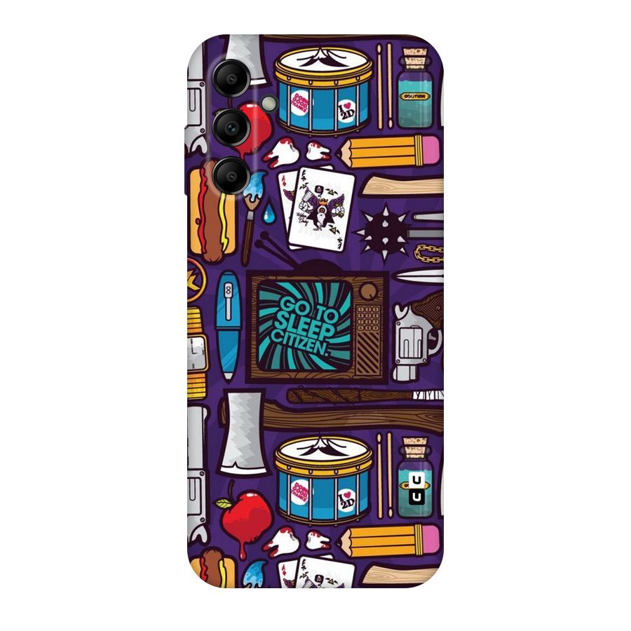 Go To Sleep Original Polycarbonate Back Case for Galaxy A14 5G