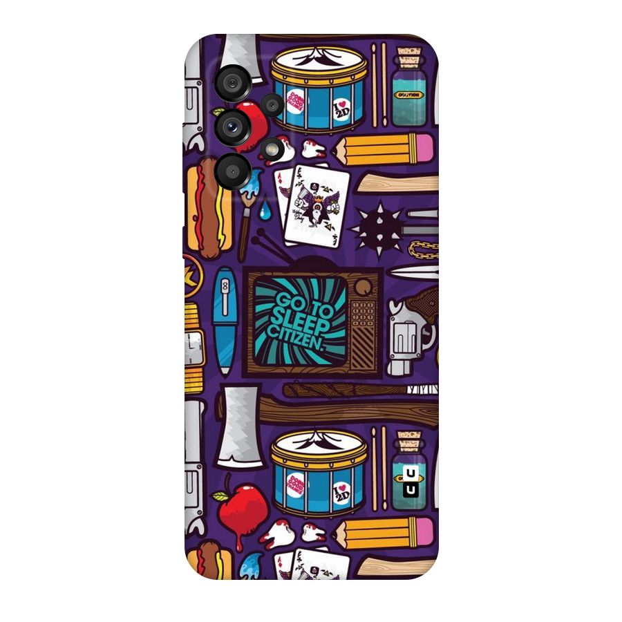 Go To Sleep Original Polycarbonate Back Case for Galaxy A73 5G