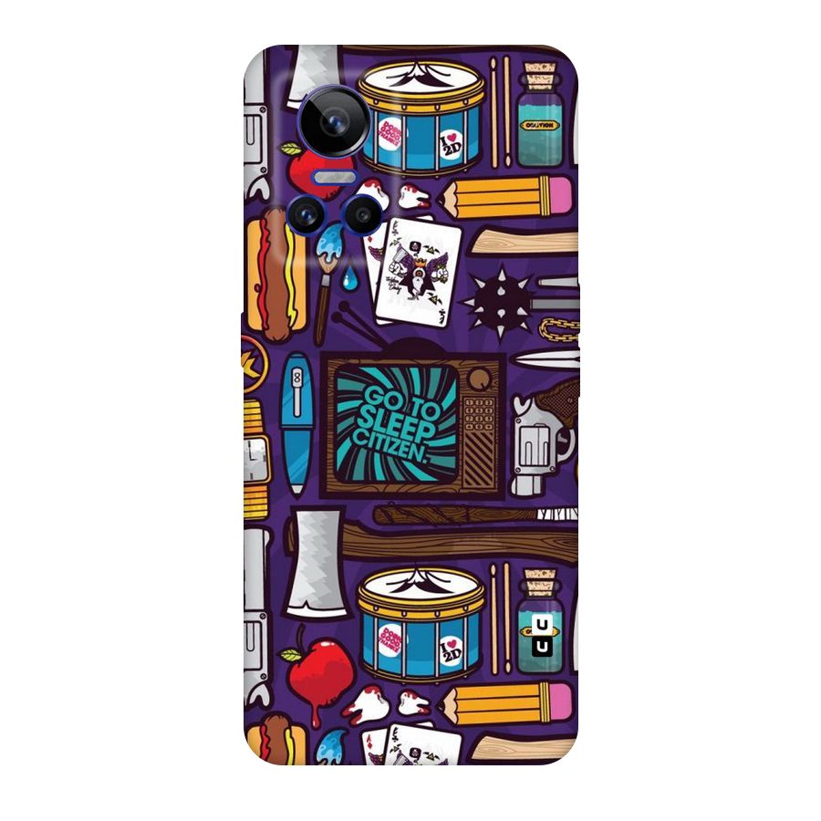Go To Sleep Original Polycarbonate Back Case for Realme GT Neo 3