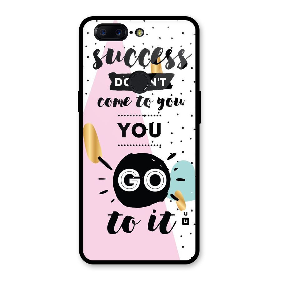 Go To Success Glass Back Case for OnePlus 5T