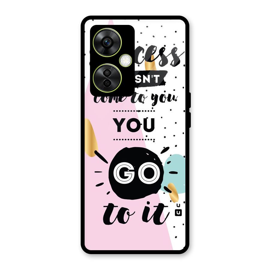 Go To Success Glass Back Case for OnePlus Nord CE 3 Lite