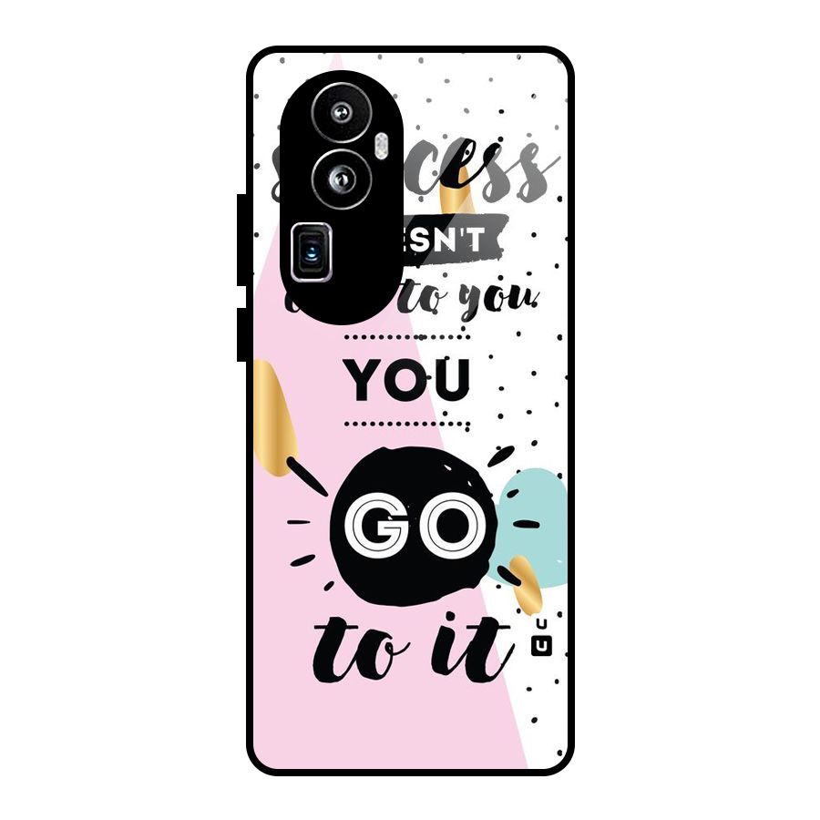 Go To Success Glass Back Case for Oppo Reno10 Pro Plus