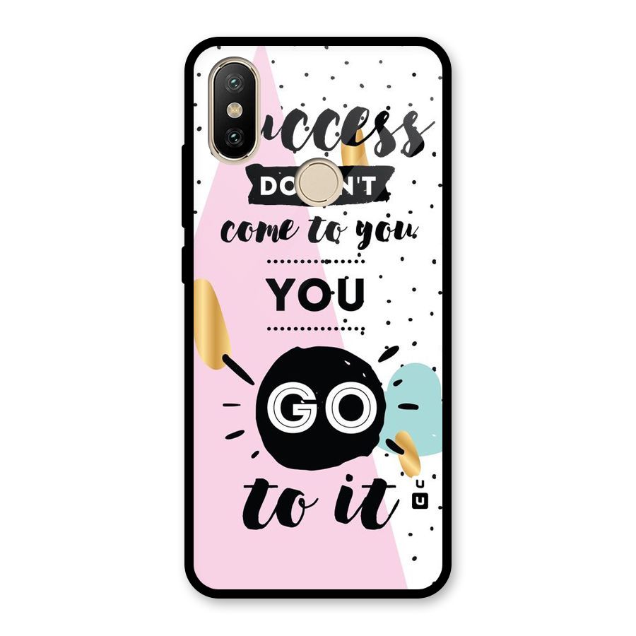 Go To Success Glass Back Case for Redmi A2