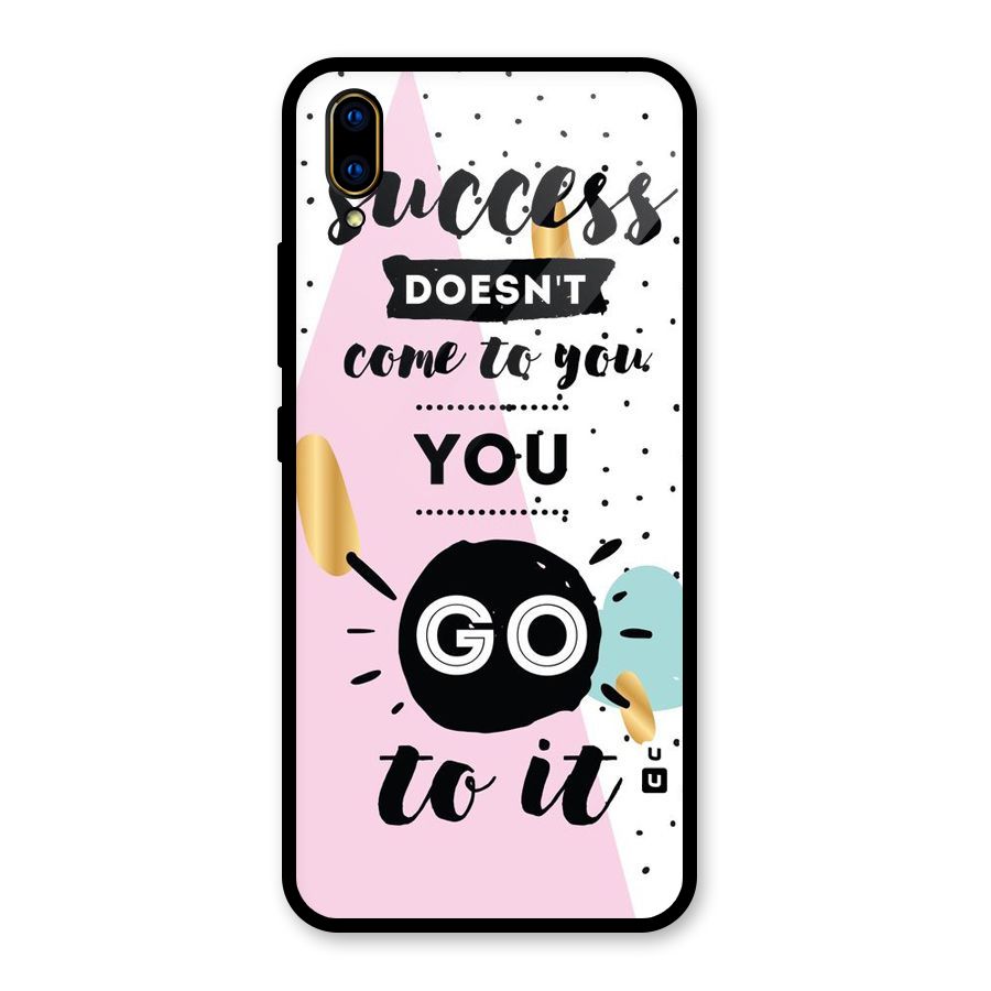 Go To Success Glass Back Case for Vivo V11 Pro