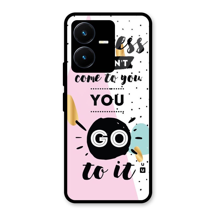 Go To Success Glass Back Case for Vivo Y22s