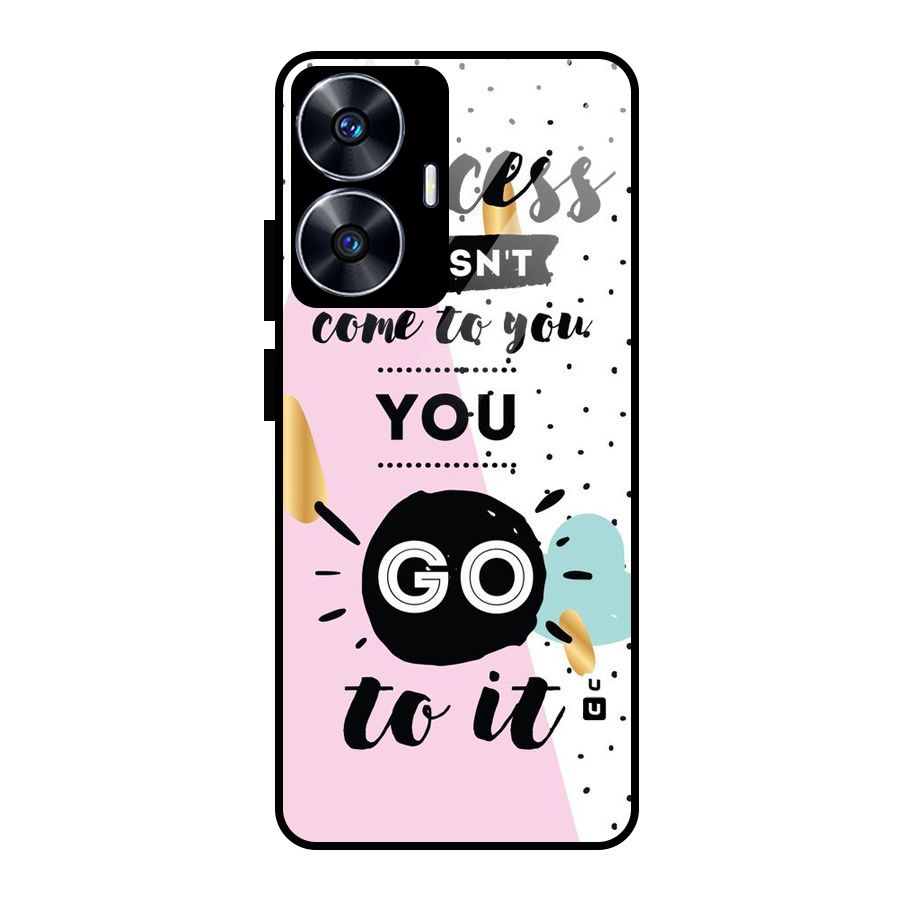 Go To Success Glass Back Case for realme C55